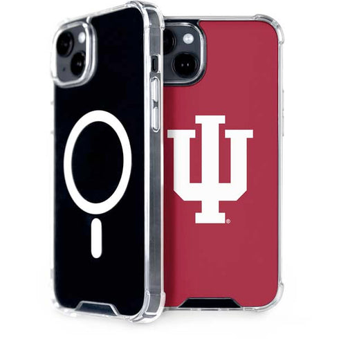Indiana University IU Logo iPhone 15 Plus MagSafe Case