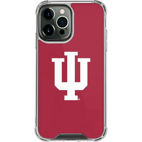 Indiana University IU Logo iPhone 14 Pro Max Clear Case