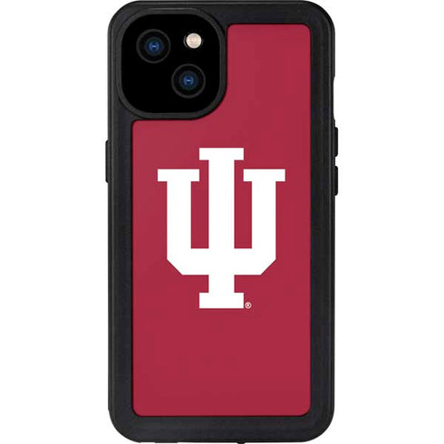 Indiana University IU Logo iPhone 15 Plus Waterproof Case