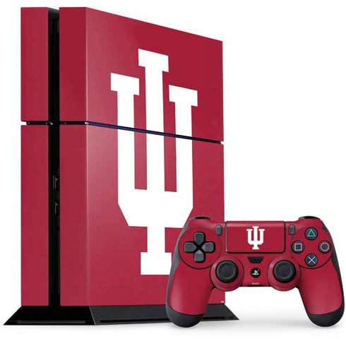 Indiana University IU Logo PS4 Console and Controller Bundle Skin