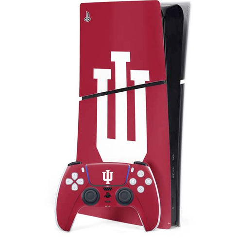 Indiana University IU Logo PS5 Slim Digital Edition Bundle Skin