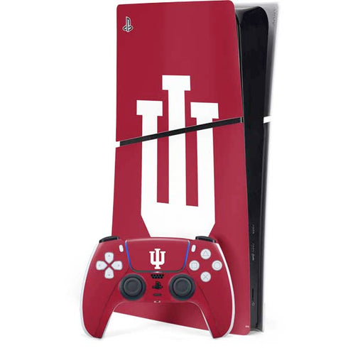 Indiana University IU Logo PS5 Slim Digital Edition Console Skin