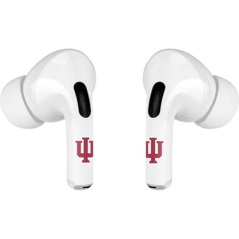 Indiana University IU Logo White AirPods Pro 2nd Gen Skin