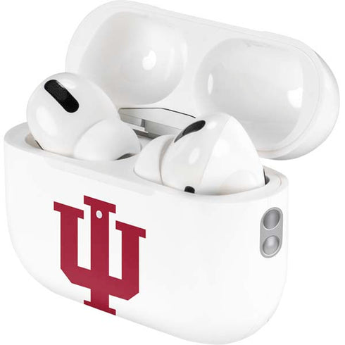Indiana University IU Logo White AirPods Pro 2nd Gen Skin