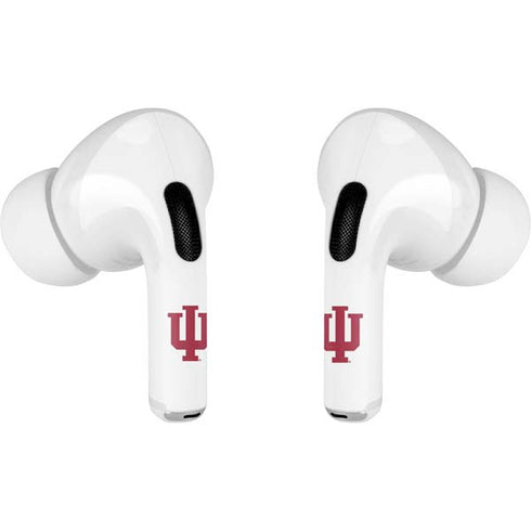 Indiana University IU Logo White Apple AirPods Pro Skin