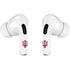 Indiana University IU Logo White Apple AirPods Pro Skin