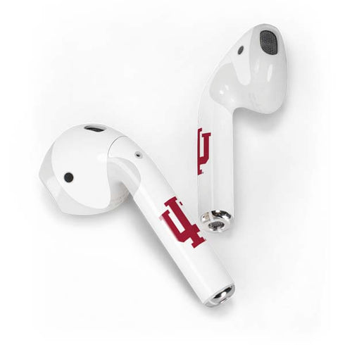 Indiana University IU Logo White Apple AirPods Skin