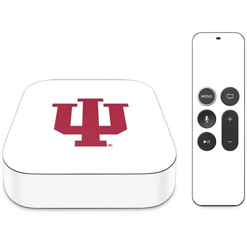 Indiana University IU Logo White Apple TV Skin