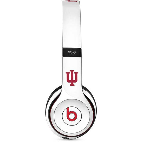 Indiana University IU Logo White Beats Solo 2 Wireless Skin