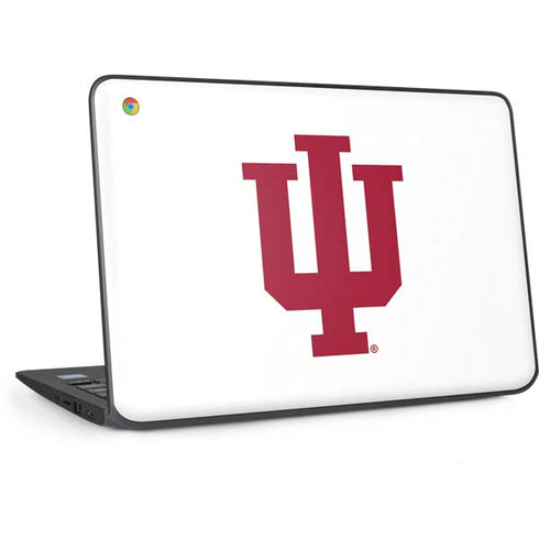 Indiana University IU Logo White HP Chromebook Skin