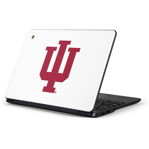 Indiana University IU Logo White Samsung Chromebook Skin