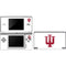 Indiana University IU Logo White DS Lite Skin