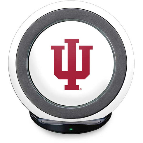 Indiana University IU Logo White Fast Charge Wireless Charging Stand Skin