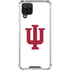 Indiana University IU Logo White Galaxy A12 Clear Case