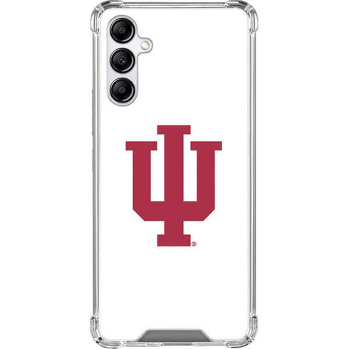 Indiana University IU Logo White Galaxy A14 5G Clear Case