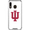 Indiana University IU Logo White Galaxy A30 Clear Case