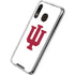 Indiana University IU Logo White Galaxy A30 Clear Case