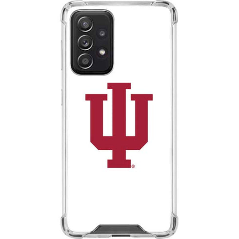 Indiana University IU Logo White Galaxy A52 5G Clear Case