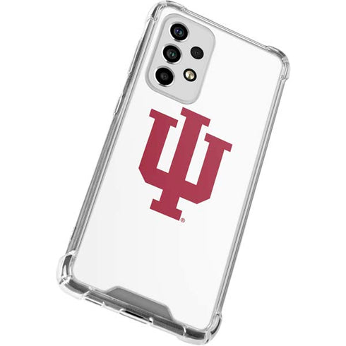 Indiana University IU Logo White Galaxy A53 5G Clear Case
