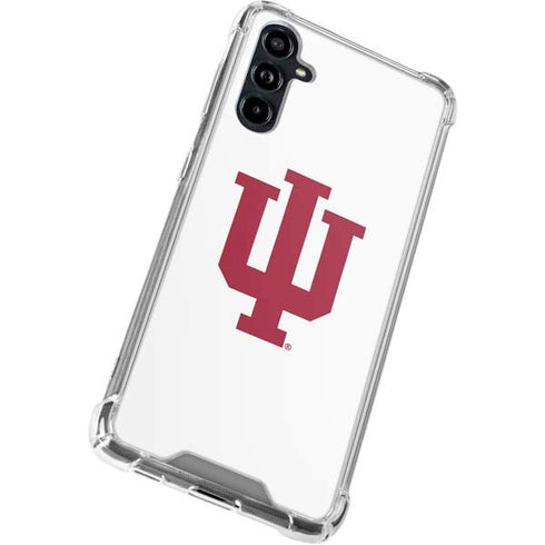 Indiana University IU Logo White Galaxy A54 5G Clear Case