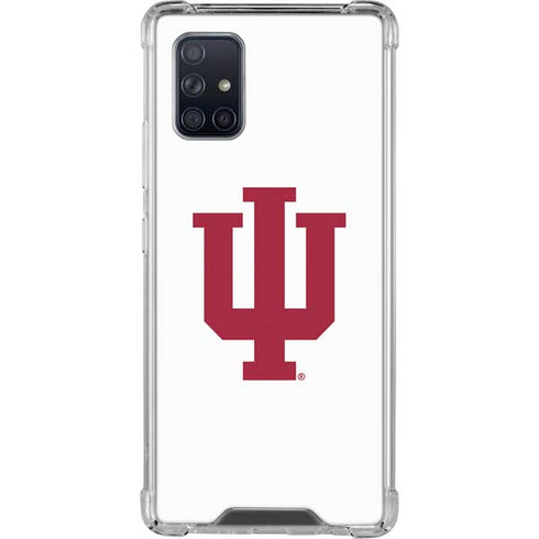 Indiana University IU Logo White Galaxy A71 5G Clear Case