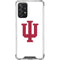 Indiana University IU Logo White Galaxy A72 5G Clear Case