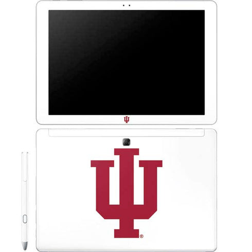 Indiana University IU Logo White Galaxy Book 12in Skin