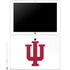 Indiana University IU Logo White Galaxy Book 12in Skin