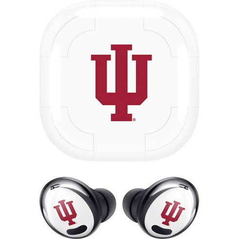 Indiana University IU Logo White Galaxy Buds Pro Skin