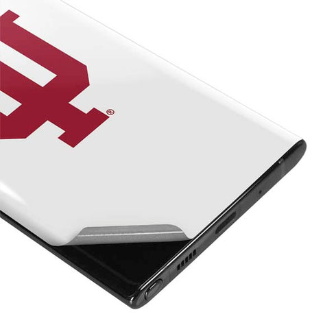 Indiana University IU Logo White Galaxy Note 10 Plus Skin
