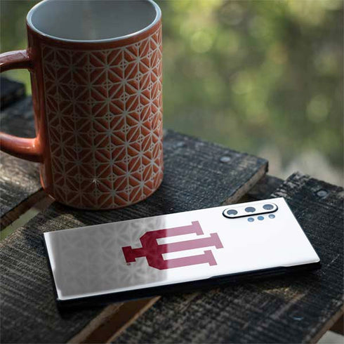 Indiana University IU Logo White Galaxy Note 10 Plus Skin