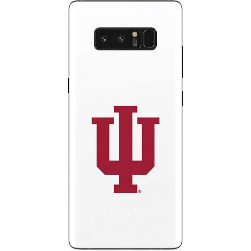 Indiana University IU Logo White Galaxy Note 8 Skin