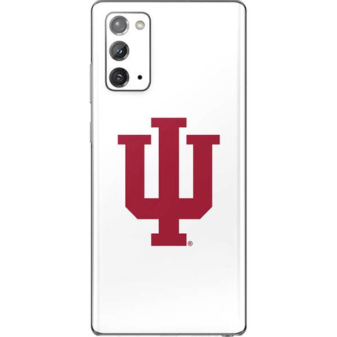 Indiana University IU Logo White Galaxy Note20 5G Skin