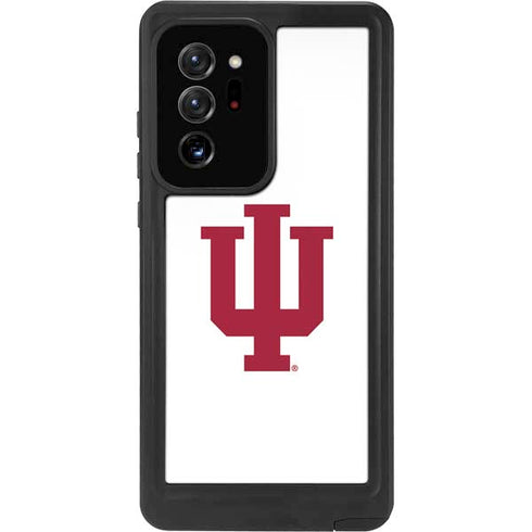 Indiana University IU Logo White Galaxy Note20 Ultra 5G Waterproof Case