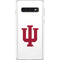 Indiana University IU Logo White Galaxy S10 Skin