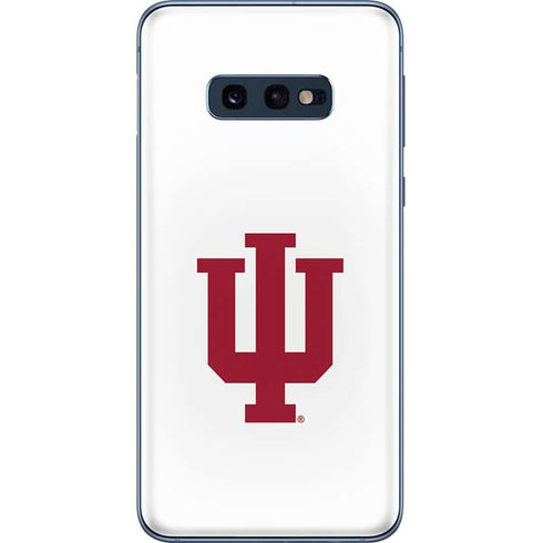 Indiana University IU Logo White Galaxy S10e Skin