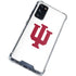 Indiana University IU Logo White Galaxy S20 FE Clear Case