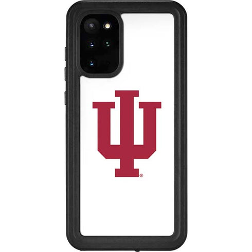 Indiana University IU Logo White Galaxy S20 Plus Waterproof Case