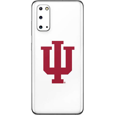 Indiana University IU Logo White Galaxy S20 Skin