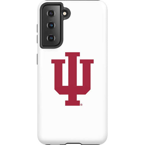 Indiana University IU Logo White Galaxy S21 5G Pro Case