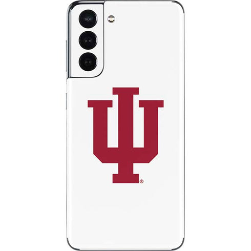 Indiana University IU Logo White Galaxy S21 5G Skin