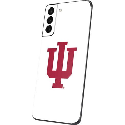 Indiana University IU Logo White Galaxy S21 5G Skin