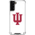 Indiana University IU Logo White Galaxy S21 Plus 5G Clear Case