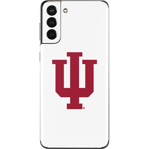 Indiana University IU Logo White Galaxy S21 Plus 5G Skin