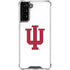 Indiana University IU Logo White Galaxy S22 Plus Clear Case