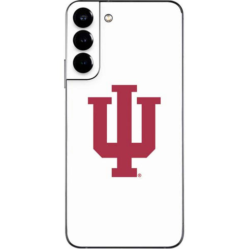 Indiana University IU Logo White Galaxy S22 Plus Skin