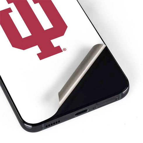 Indiana University IU Logo White Galaxy S22 Plus Skin