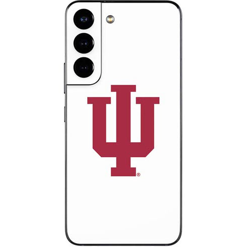 Indiana University IU Logo White Galaxy S22 Skin