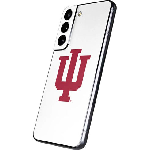 Indiana University IU Logo White Galaxy S22 Skin
