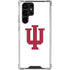 Indiana University IU Logo White Galaxy S22 Ultra Clear Case
